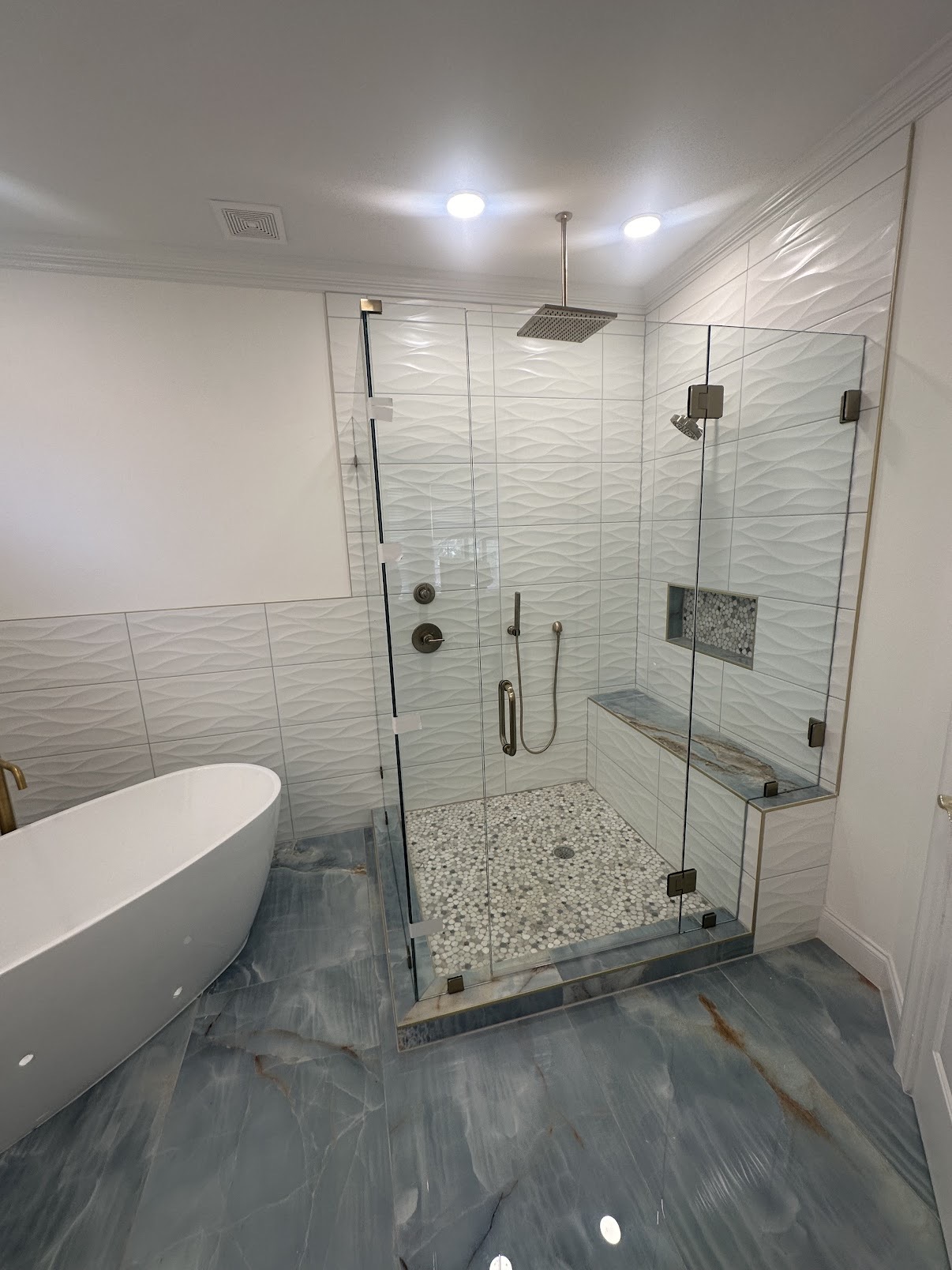 Cary master bath after renovation